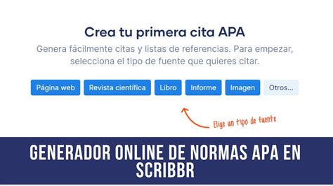 Formato APA con el Generador APA de Scribbr